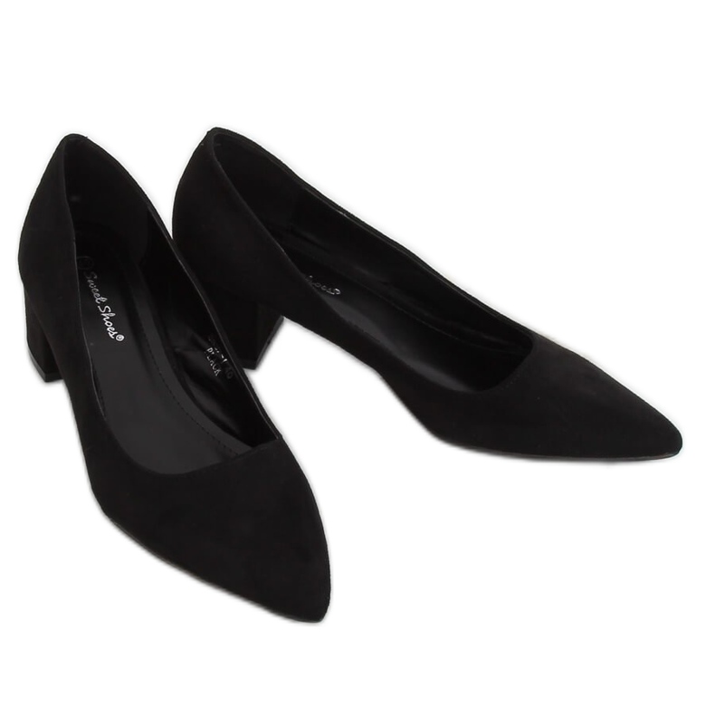 Bombas de salto baixo preto 3837 preto