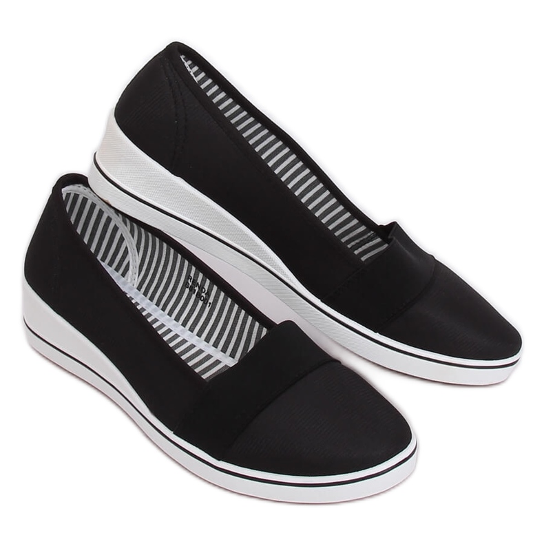 Bailarinas Black wedge S81B001 Black preto