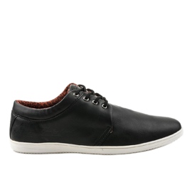 Sapatos casuais masculinos negros SD5321-4 preto Sapatos casuais masculinos negros SD5321-4 preto