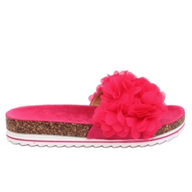 Pantufas flor fúcsia BG47P fúcsia rosa