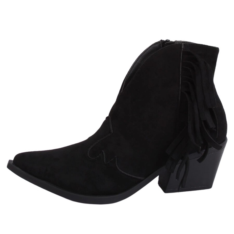 Botas de cowboy pretas para mulheres NC999 pretas preto