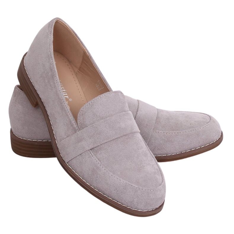 Mocassins cinza feminino T366P cinza