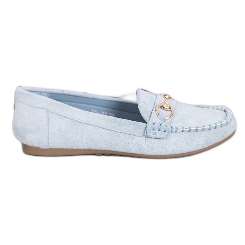 Cm Paris Mocassins Com Ornamento azul