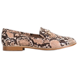Seastar Mocassins elegantes com estampa de cobra multicolorido