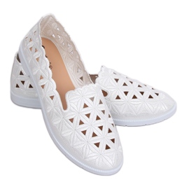 Bailarinas com orifícios brancos JX79P Branco Bailarinas com orifícios brancos JX79P Branco