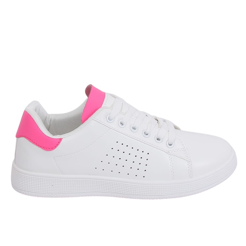 Tênis feminino branco e rosa LV101P Peach