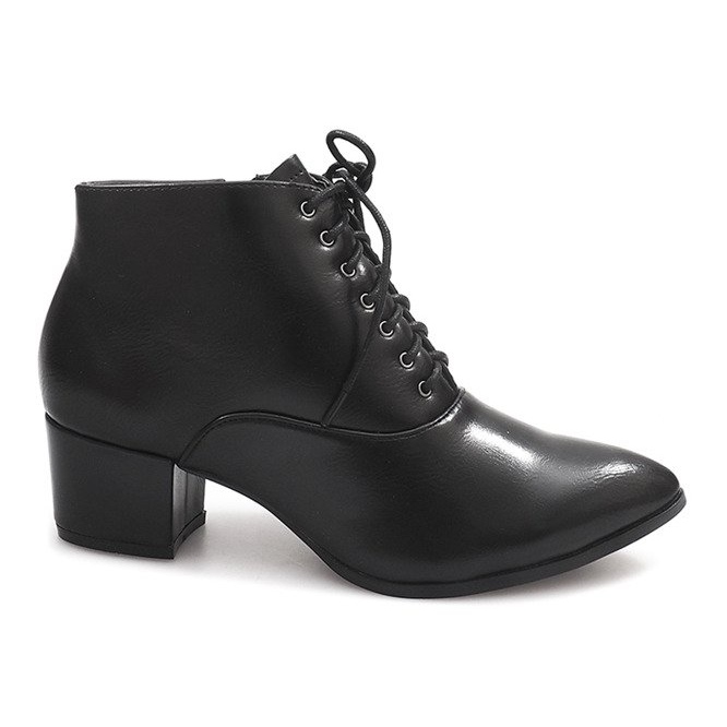 Sapatos quentes B5070-1 Preto