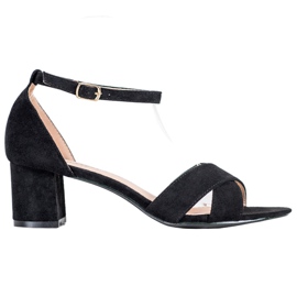 Seastar Sandálias de camurça elegantes preto Seastar Sandálias de camurça elegantes preto