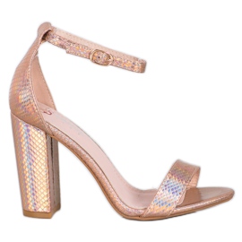 Seastar Sandálias brilhantes sexy dourado Seastar Sandálias brilhantes sexy dourado