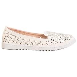 Seastar Senhores Openwork Com Cristais branco