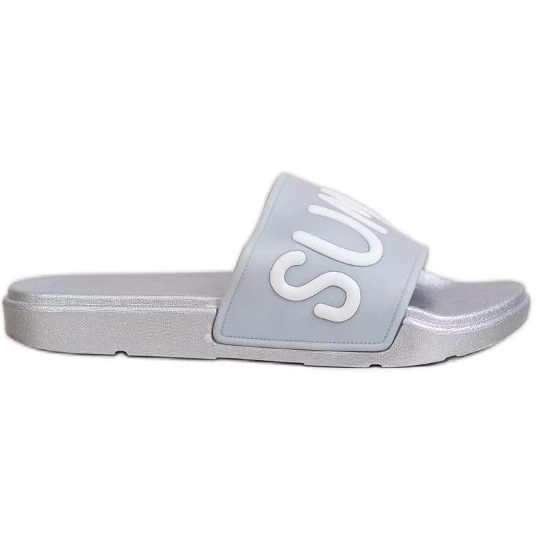 SHELOVET Chinelos de borracha cinza