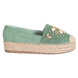 Seastar Alpercatas com ornamentos verde