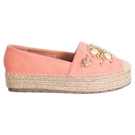 Seastar Alpercatas com ornamentos rosa