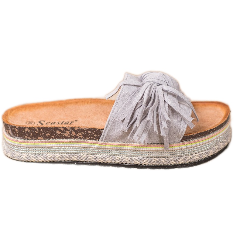 Seastar Chinelos com franjas cinza