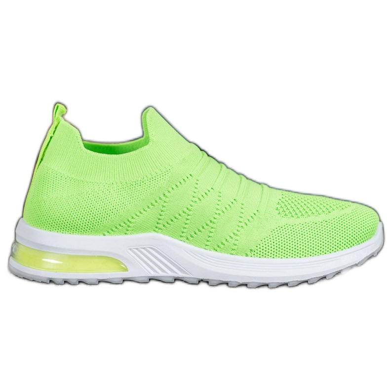 Diamantique Sapatos verdes deslizantes