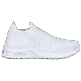 Diamantique Sapatos Slip-On Brancos Diamantique Sapatos Slip-On Brancos