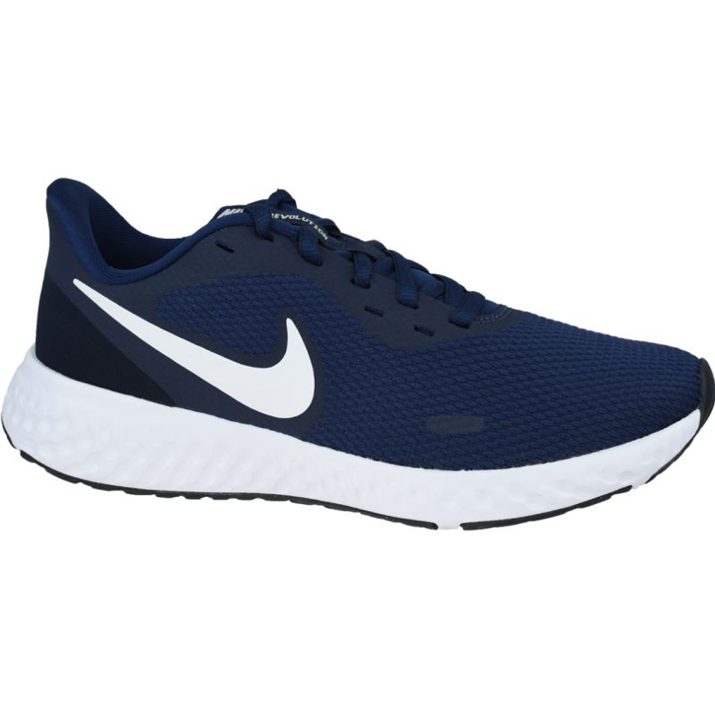 Nike Revolution 5 M BQ3204-400 branco azul marinho