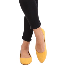 Bailarinas camurça lisa mel CC212P Mustand amarelo