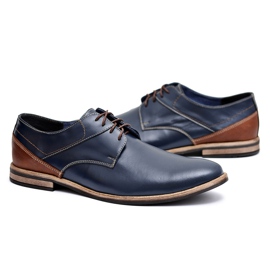 Bednarek Polish Shoes Brogues Masculino Bednarek Elegante Couro Azul Marinho Marcelo azul-marinho