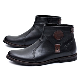 Joker Botas quentes masculinas negras com zíper de tecido preto Joker Botas quentes masculinas negras com zíper de tecido preto