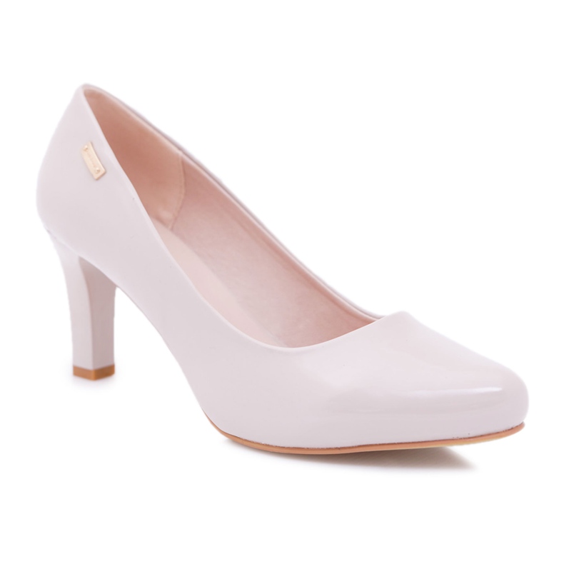 Sapatilhas femininas Sergio Leone Orsola lacada cinza claro