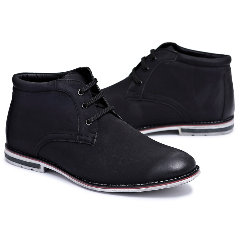 Botas altas pretas masculinas Jodhpur, botas Ramirez preto
