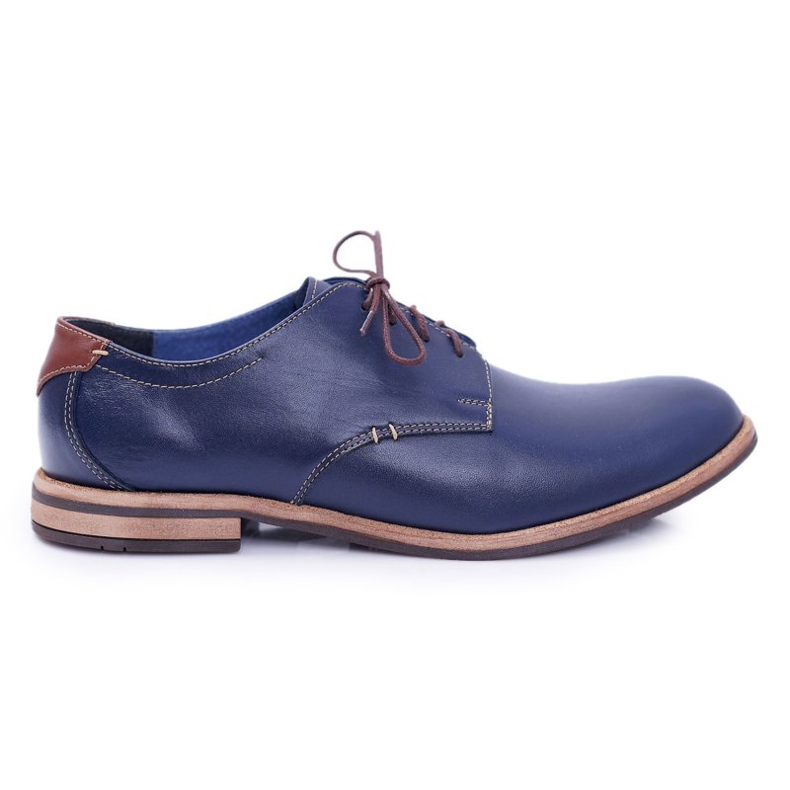 Bednarek Polish Shoes Sapatos elegantes masculinos azul marinho da Feliciano