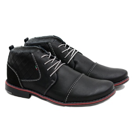 Gino Tuzzi Sapatos de couro Danny Black preto