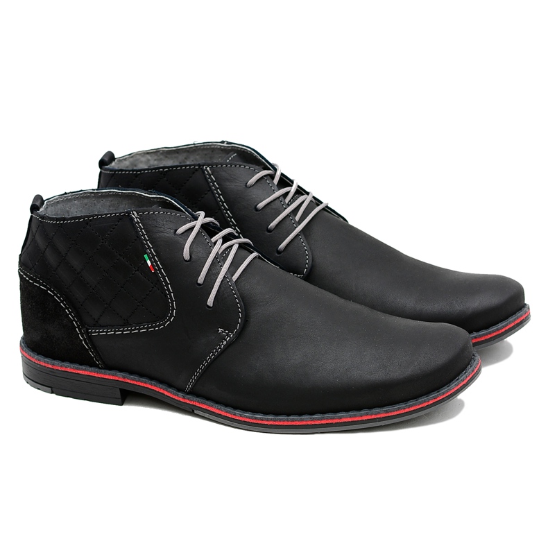 Gino Tuzzi Sapatos Graziano de Couro Preto Masculino