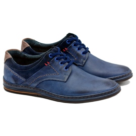 KOMODO Sapatos de couro azul marinho da Giuseppe azul-marinho