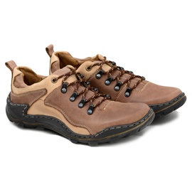 Mario Boschetti Sapatos de trekking de couro Johnny Brown marrom