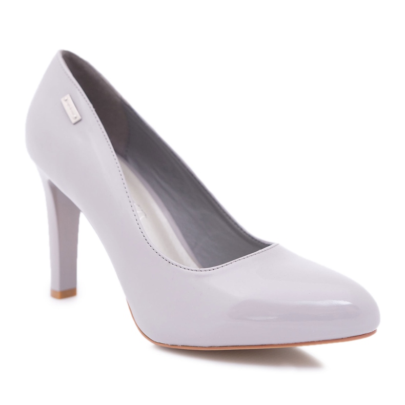 Sergio Leone Bombas cinzentas femininas lacadas em um pilar Campbell cinza