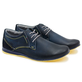 Gino Tuzzi Sapatos Badoo Masculinos Azul Marinho azul-marinho