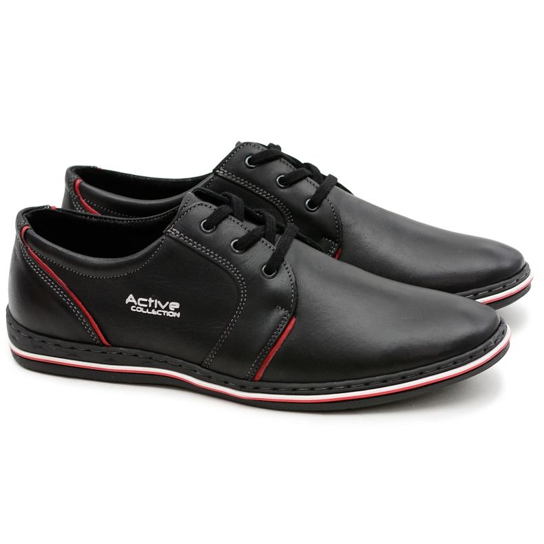 Joker Sapatos masculinos de couro preto Marko