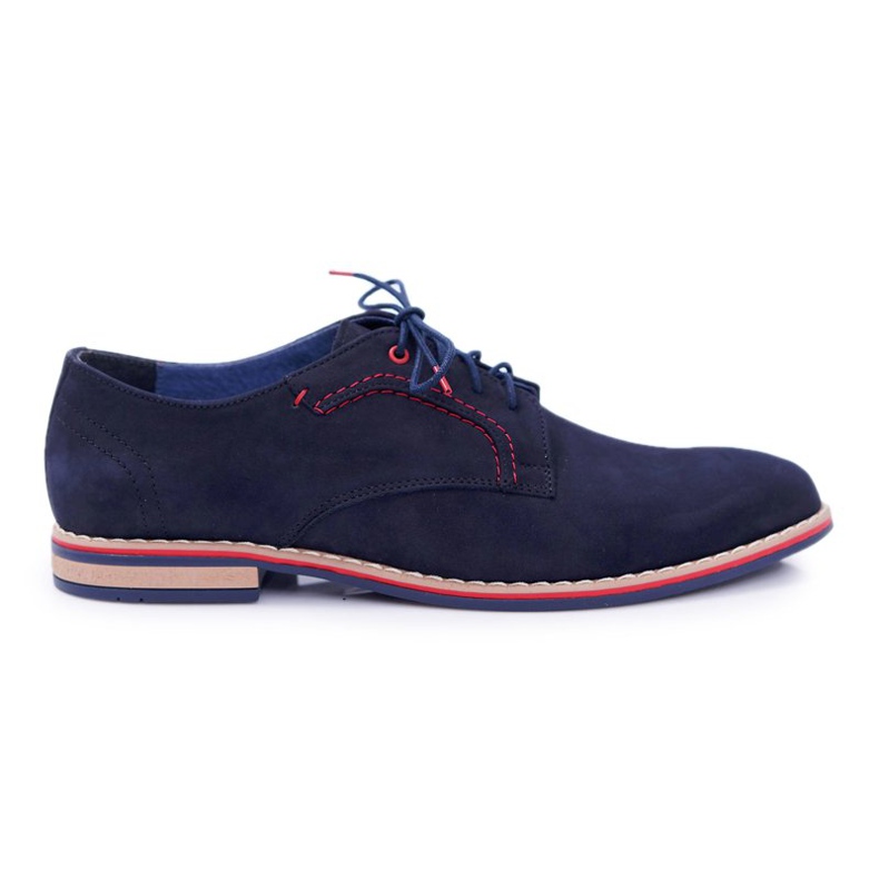 Bednarek Polish Shoes Brogues Masculino Bednarek Elegante Couro Nubuck Azul Marinho Pietro