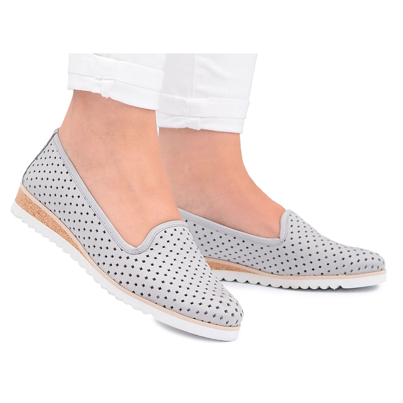 Stagórs Bailarina de couro polonês cinza Lordsy Gabi