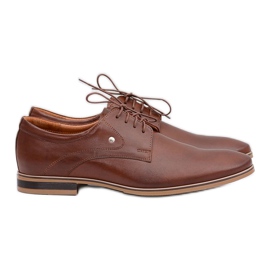 Mario Boschetti Sapatos elegantes de couro marrom Refugio