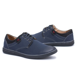 Masculino Delgado Azul Marinho Brogues azul-marinho