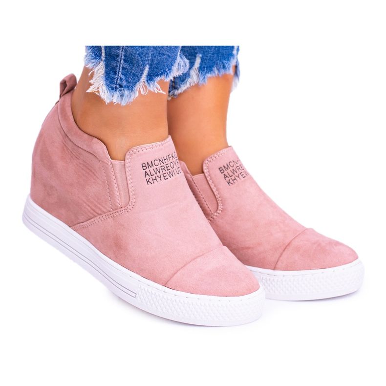 Tênis feminino Snekers Lu Boo Slip-on Pink Kaori rosa