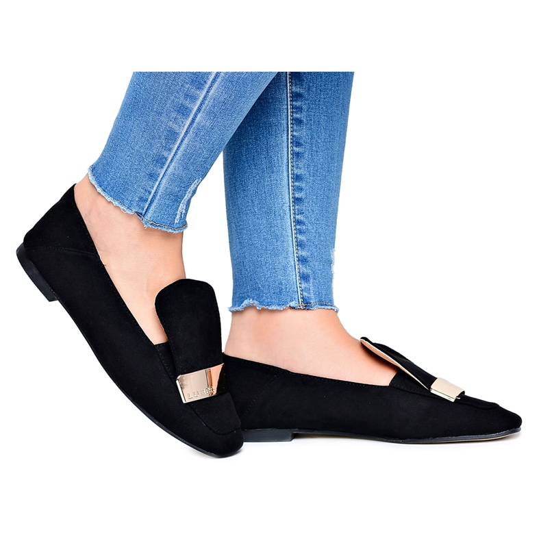 Mocassim Feminino - Distintivo de Ouro Preto Lordsy Lu Boo Harlem