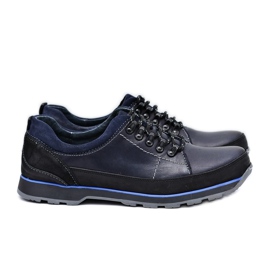 KOMODO Brogues masculino azul marinho exterior Ivar azul-marinho