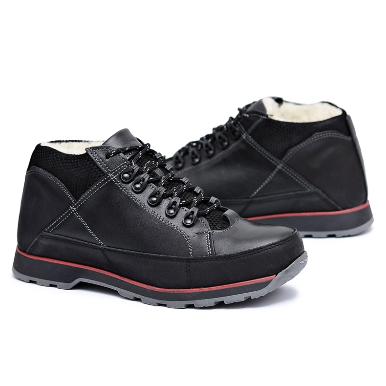 KOMODO Black Warmed Trafer Masculino Brogues preto