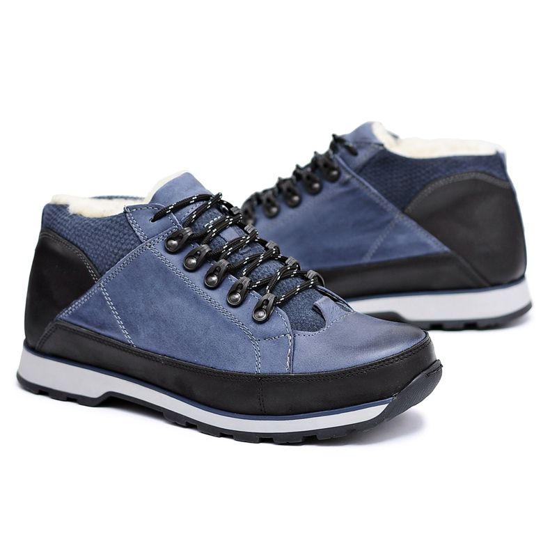 KOMODO Calça masculina de botas da marinha azul marinho