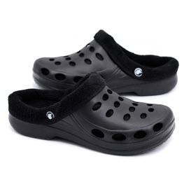 Flameshoes Chinelos femininos quentes preto Kroks Eva