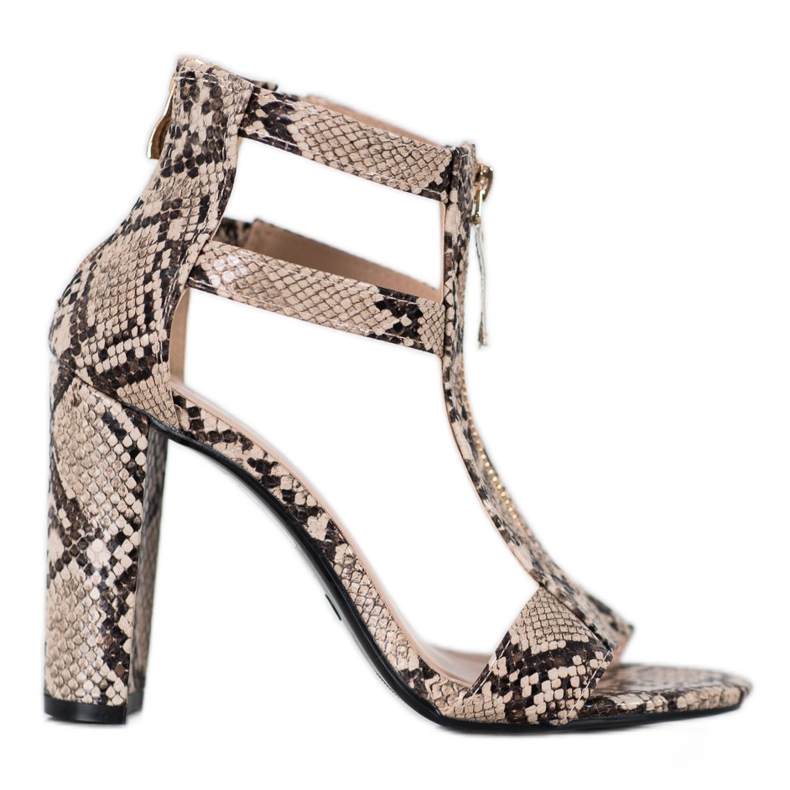 Seastar Sandálias com zíper bege multicolorido