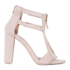 Seastar Sandálias com zíper marrom