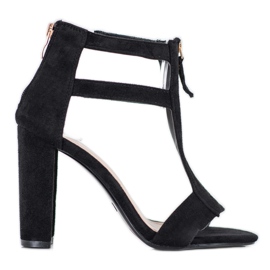 Seastar Sandálias com zíper preto Seastar Sandálias com zíper preto