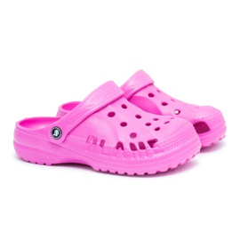 Flameshoes Chinelos para menino, meninas, crocodilos rosa de espuma infantil