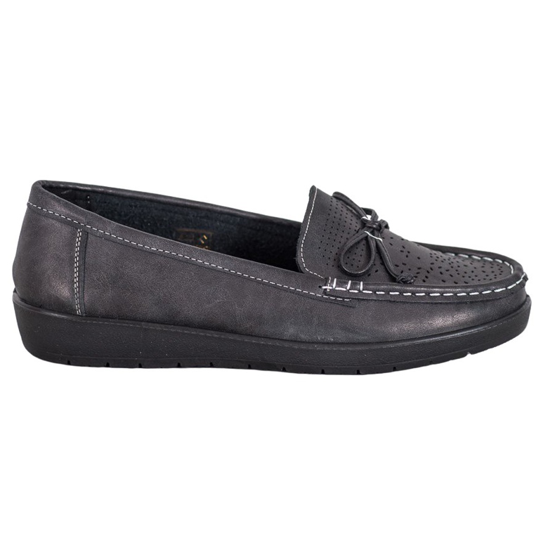 SHELOVET Mocassins confortáveis preto
