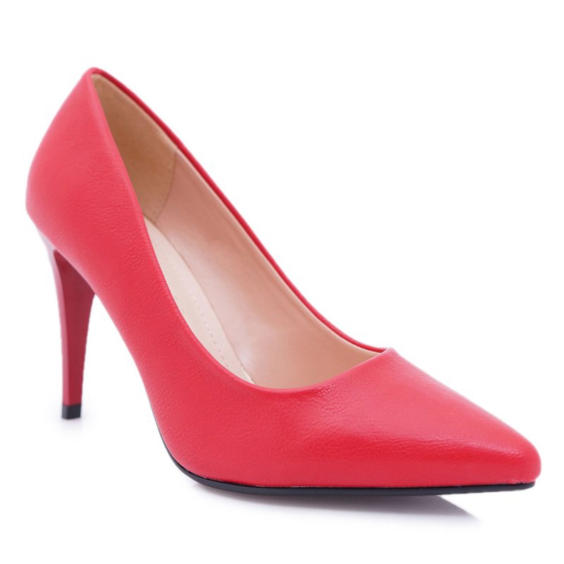 Sergio Leone Matt Pumps Stilettos Red Feliciana vermelho